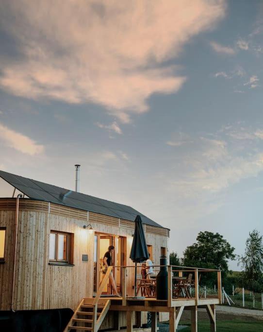 OberschneidingWohnwagon Paul - Autarkie Erleben! - Tiny House别墅 外观 照片